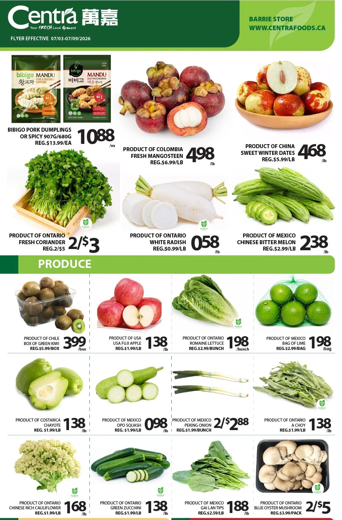 Centra Foods (Barrie) Flyer July 3 to 9