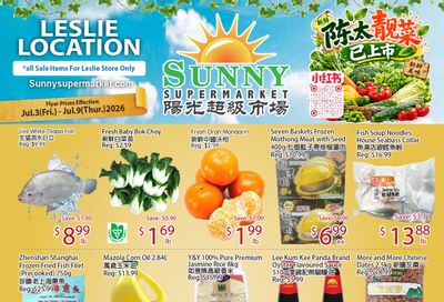 Sunny Supermarket (Leslie) Flyer July 3 to 9