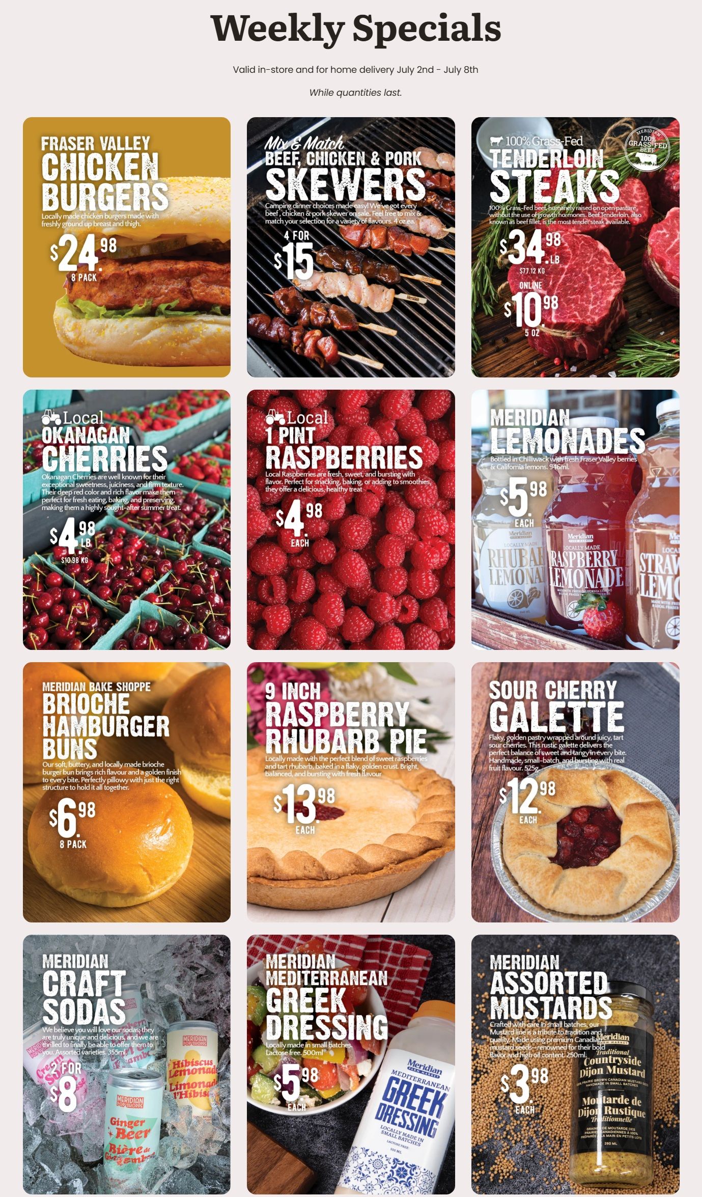 Meridian Farm Market Flyer July 2 to 8