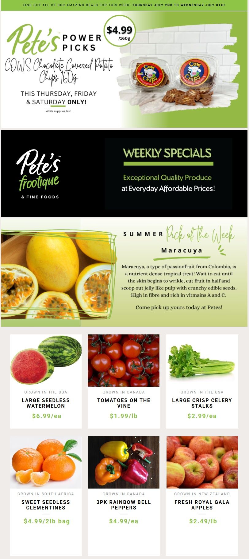 Pete's Fine Foods Flyer July 2 to 8