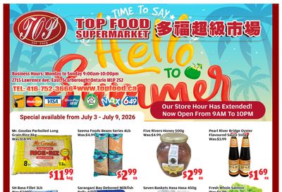 Top Food Supermarket Flyer July 3 to 9