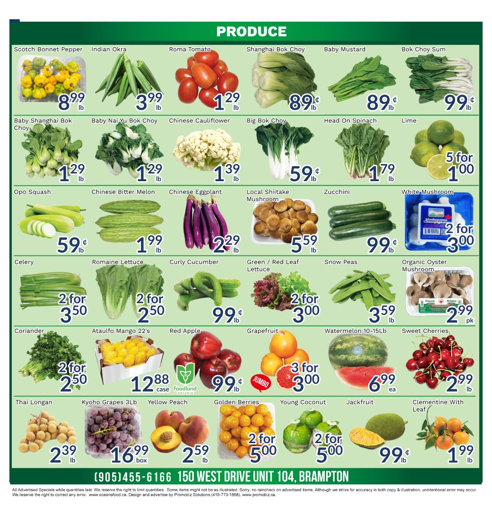 Oceans Fresh Food Market (Brampton) Flyer July 3 to 9