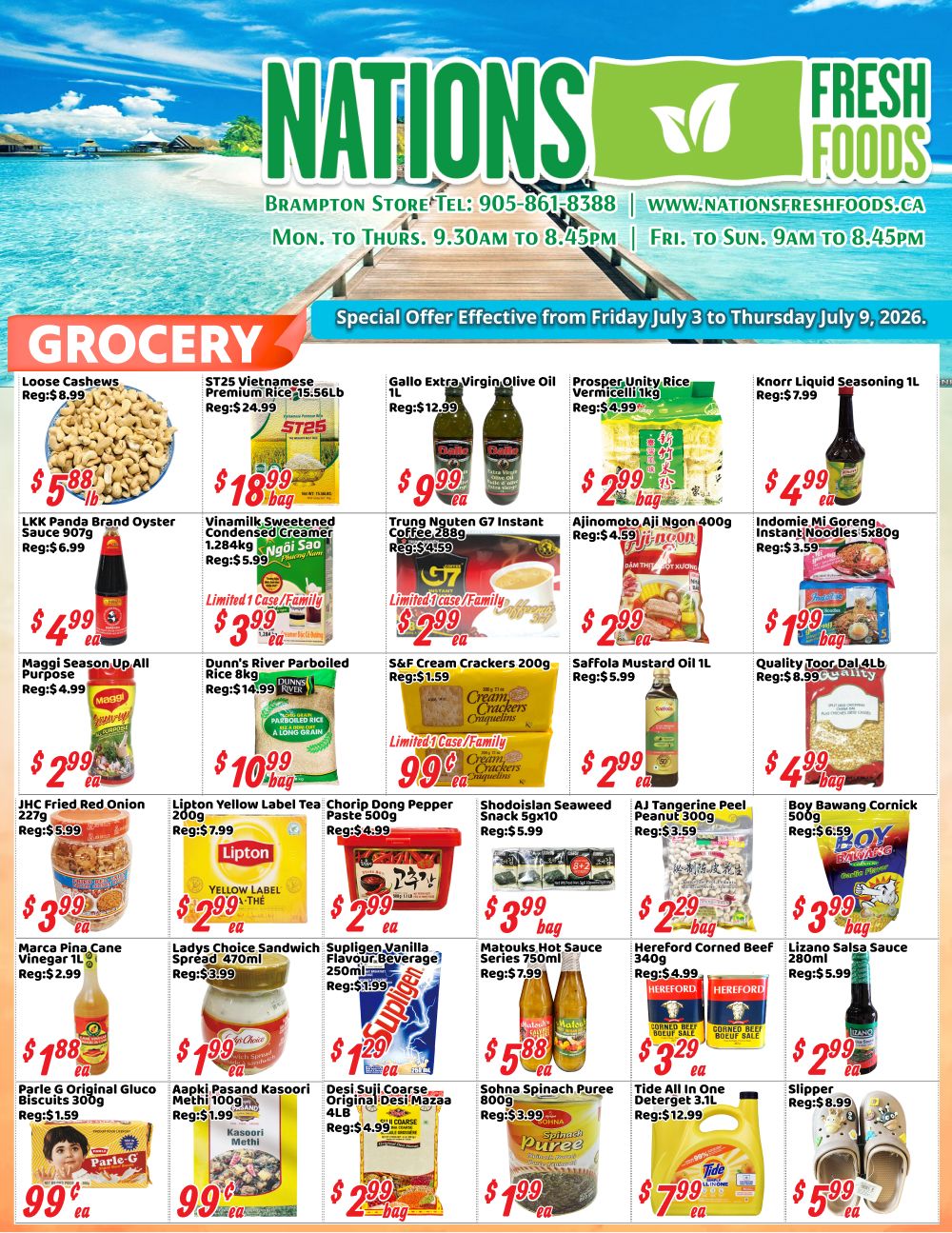 Nations Fresh Foods (Brampton) Flyer July 3 to 9