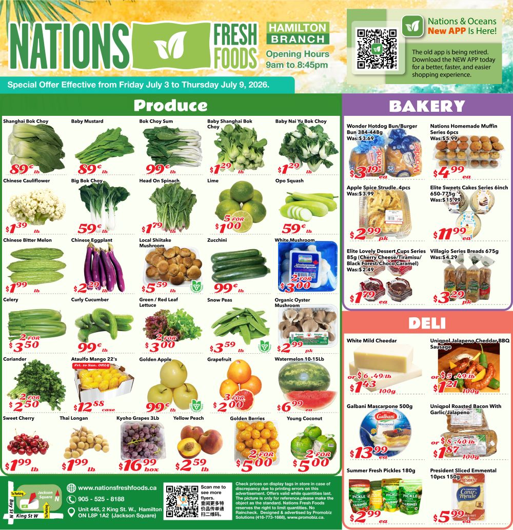 Nations Fresh Foods (Hamilton) Flyer July 3 to 9