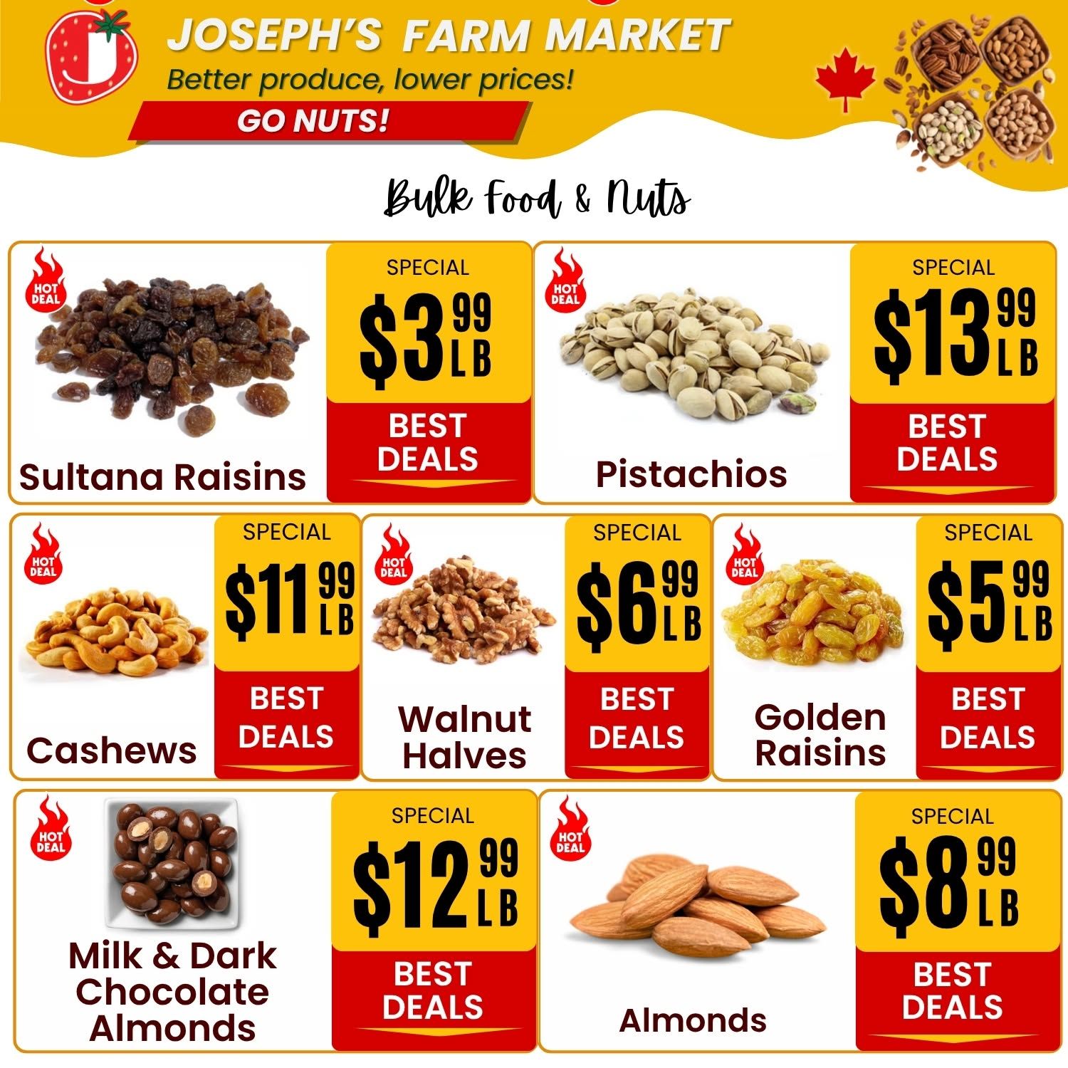 Joseph's Farm Market Flyer July 3 to 8