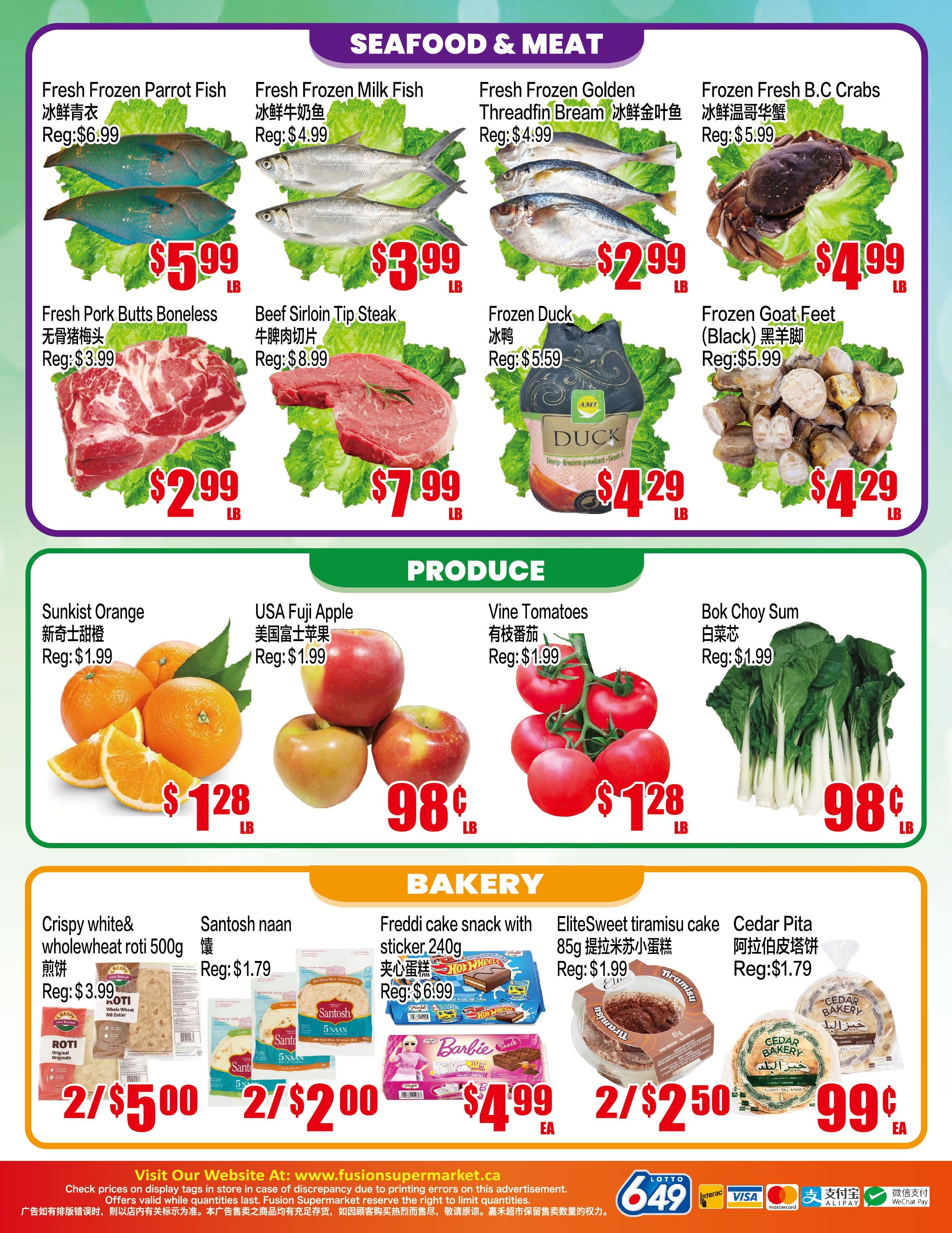 Fusion Supermarket (Scarborough) Flyer July 3 to 9