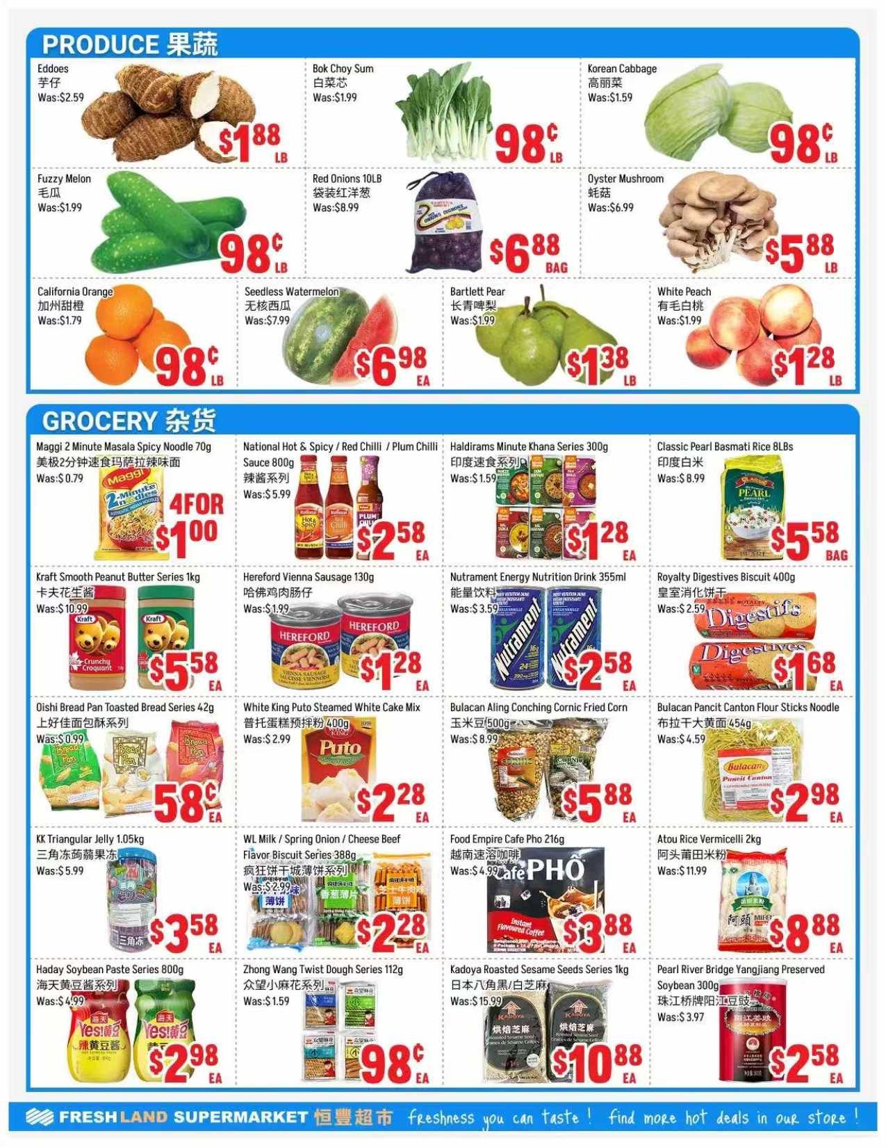 FreshLand Supermarket Flyer July 3 to 9