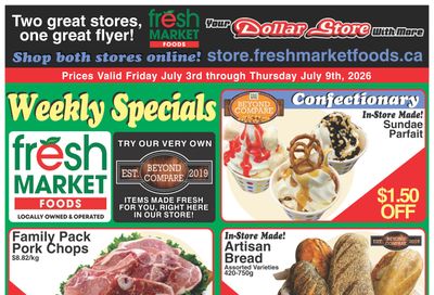 Fresh Market Foods Flyer July 3 to 9
