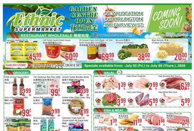 Ethnic Supermarket (Guelph) Flyer July 3 to 9