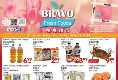 Bravo Fresh Foods Flyer July 3 to 9