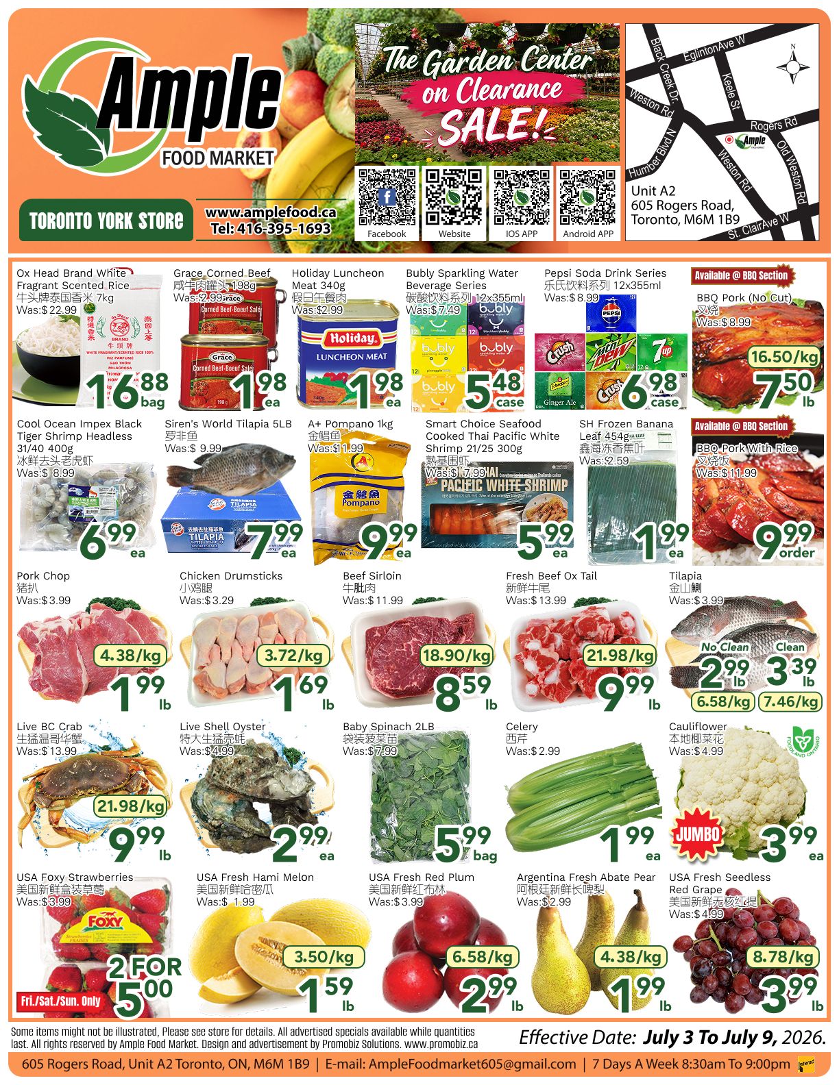 Ample Food Market (North York) Flyer July 3 to 9