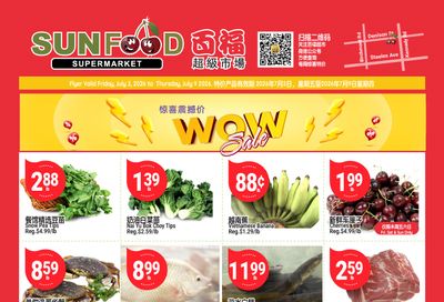 Sunfood Supermarket Flyer July 3 to 9