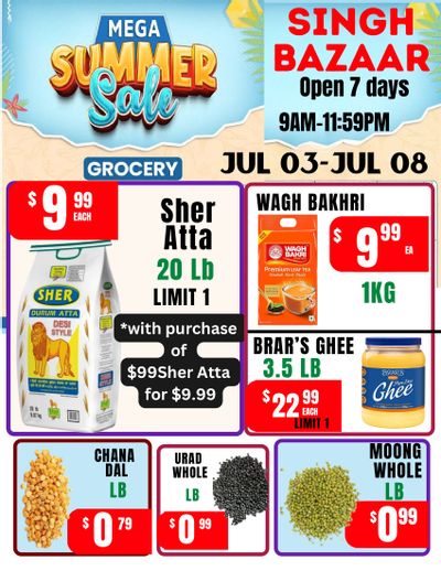 Singh Bazaar Flyer July 3 to 8