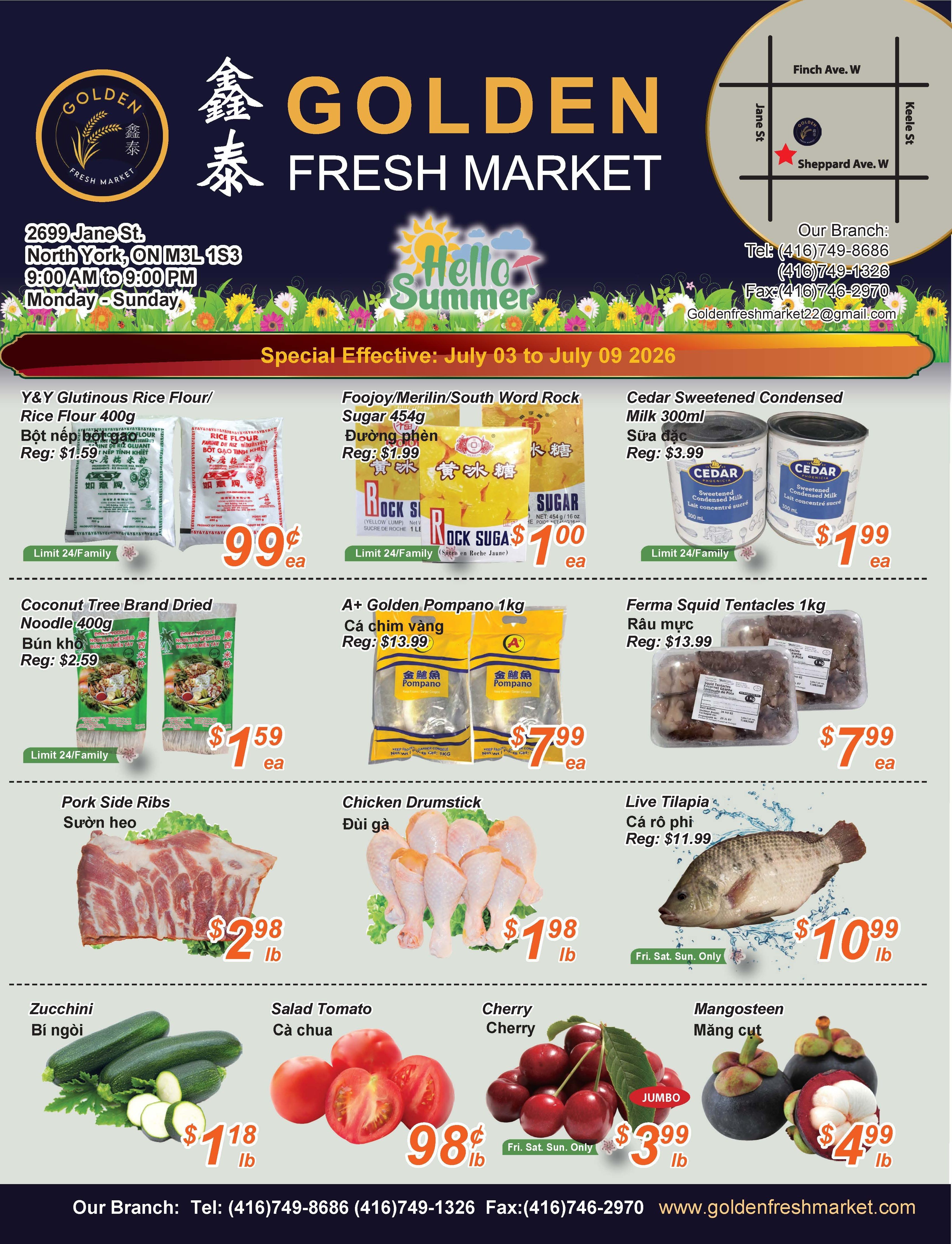 Golden Fresh Market Flyer July 3 to 9