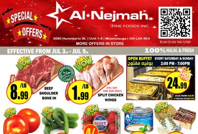 Alnejmah Fine Foods Inc. Flyer July 3 to 9