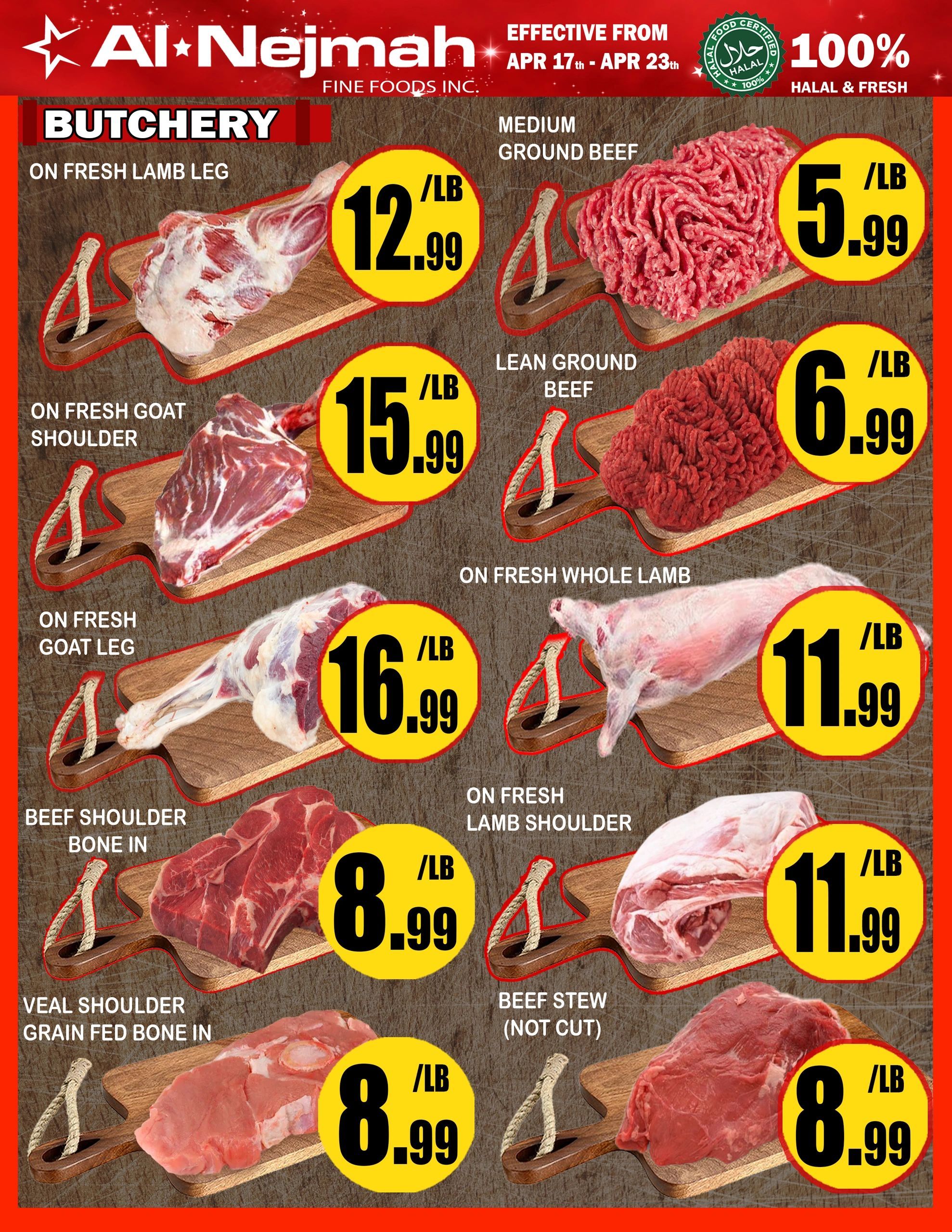 Alnejmah Fine Foods Inc. Flyer July 3 to 9