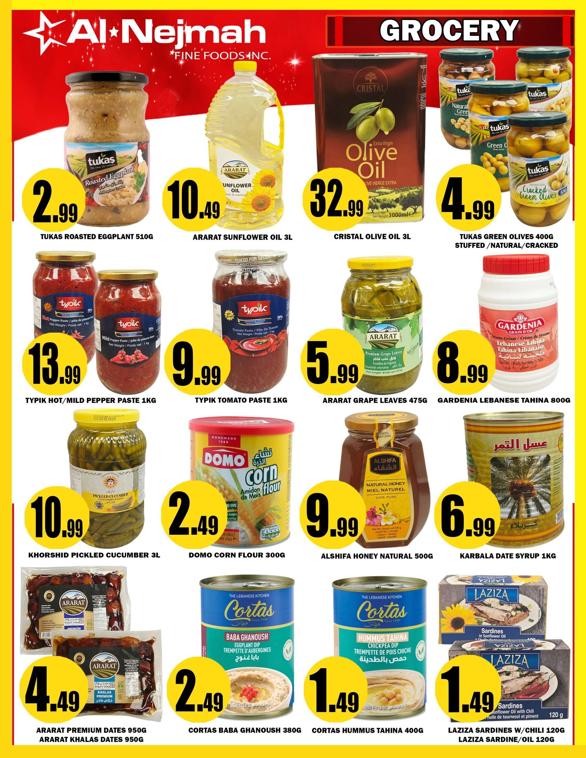 Alnejmah Fine Foods Inc. Flyer July 3 to 9