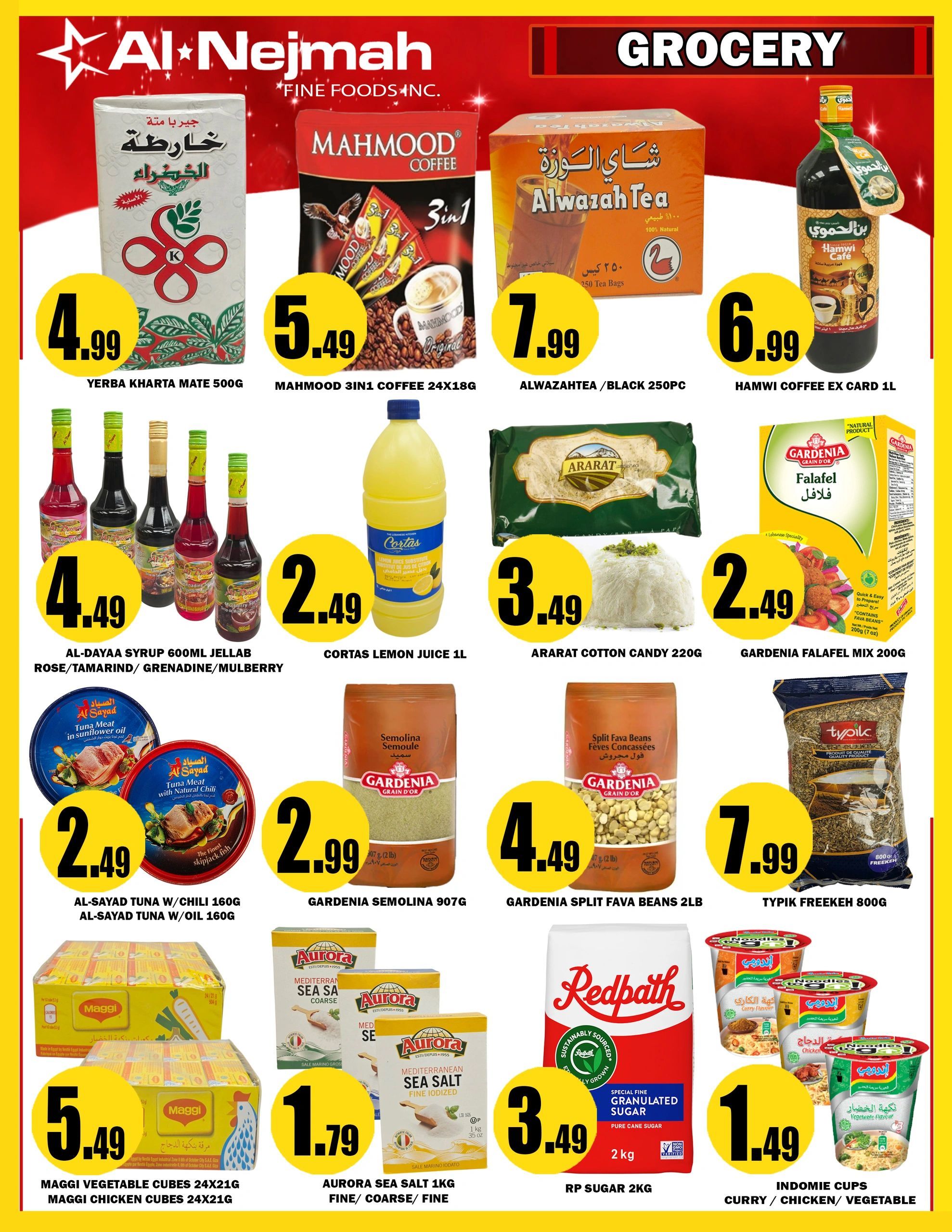 Alnejmah Fine Foods Inc. Flyer July 3 to 9