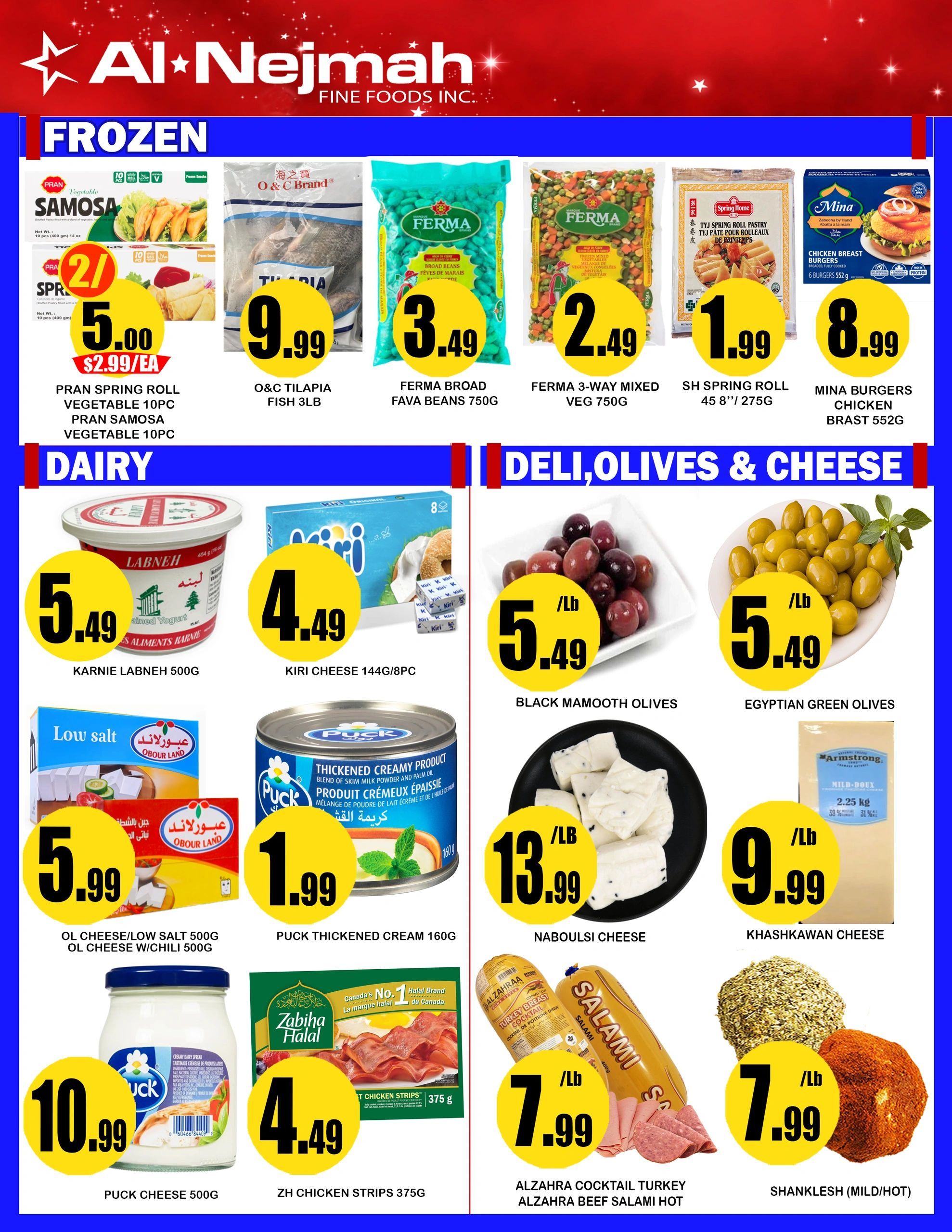Alnejmah Fine Foods Inc. Flyer July 3 to 9