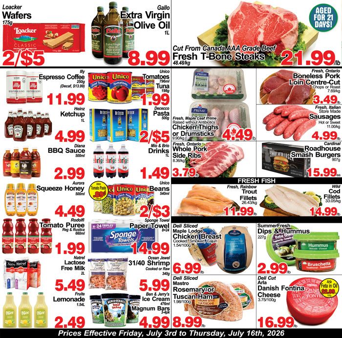 Greco's Fresh Market Flyer July 3 to 16