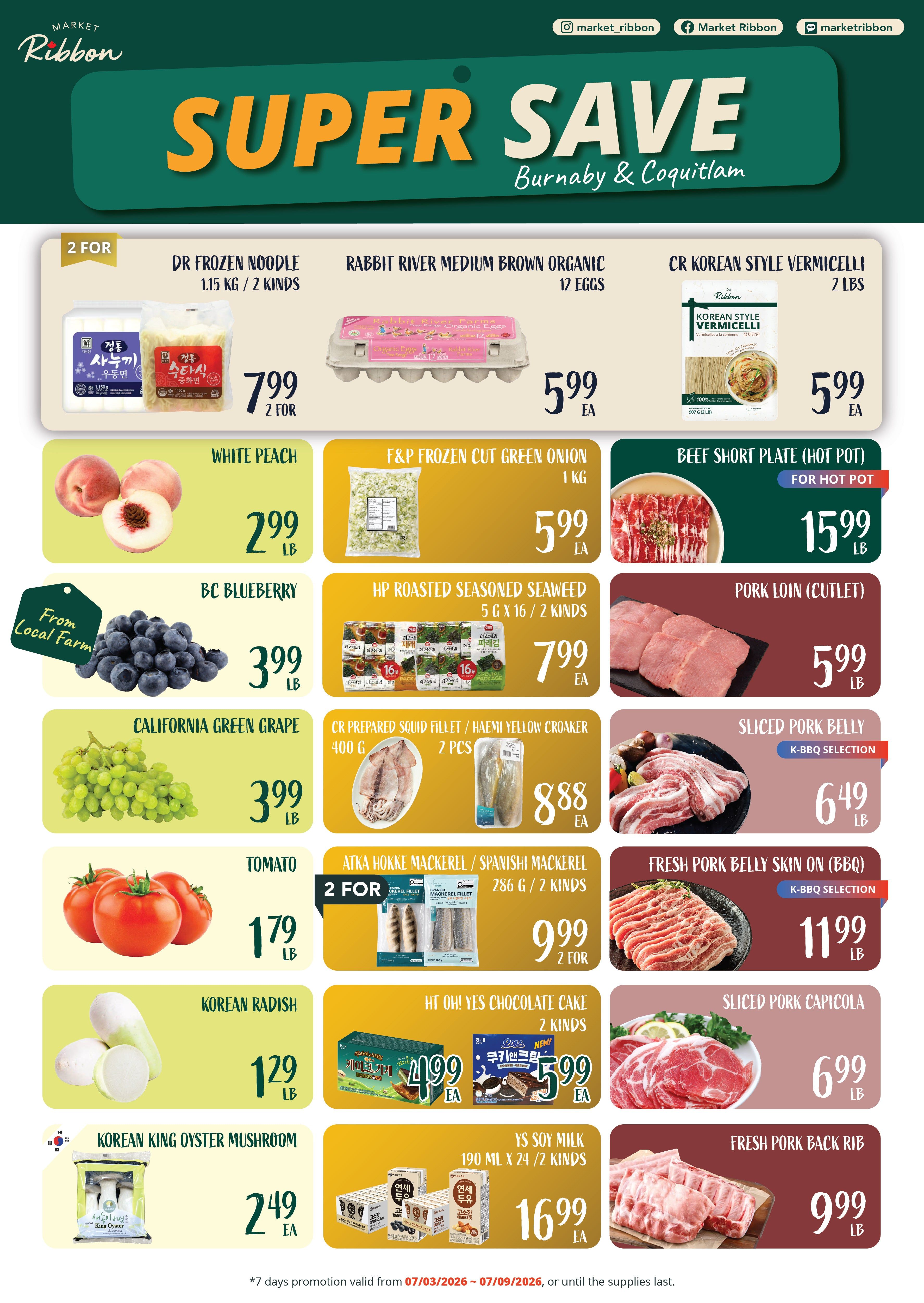 Market Ribbon Flyer July 3 to 9