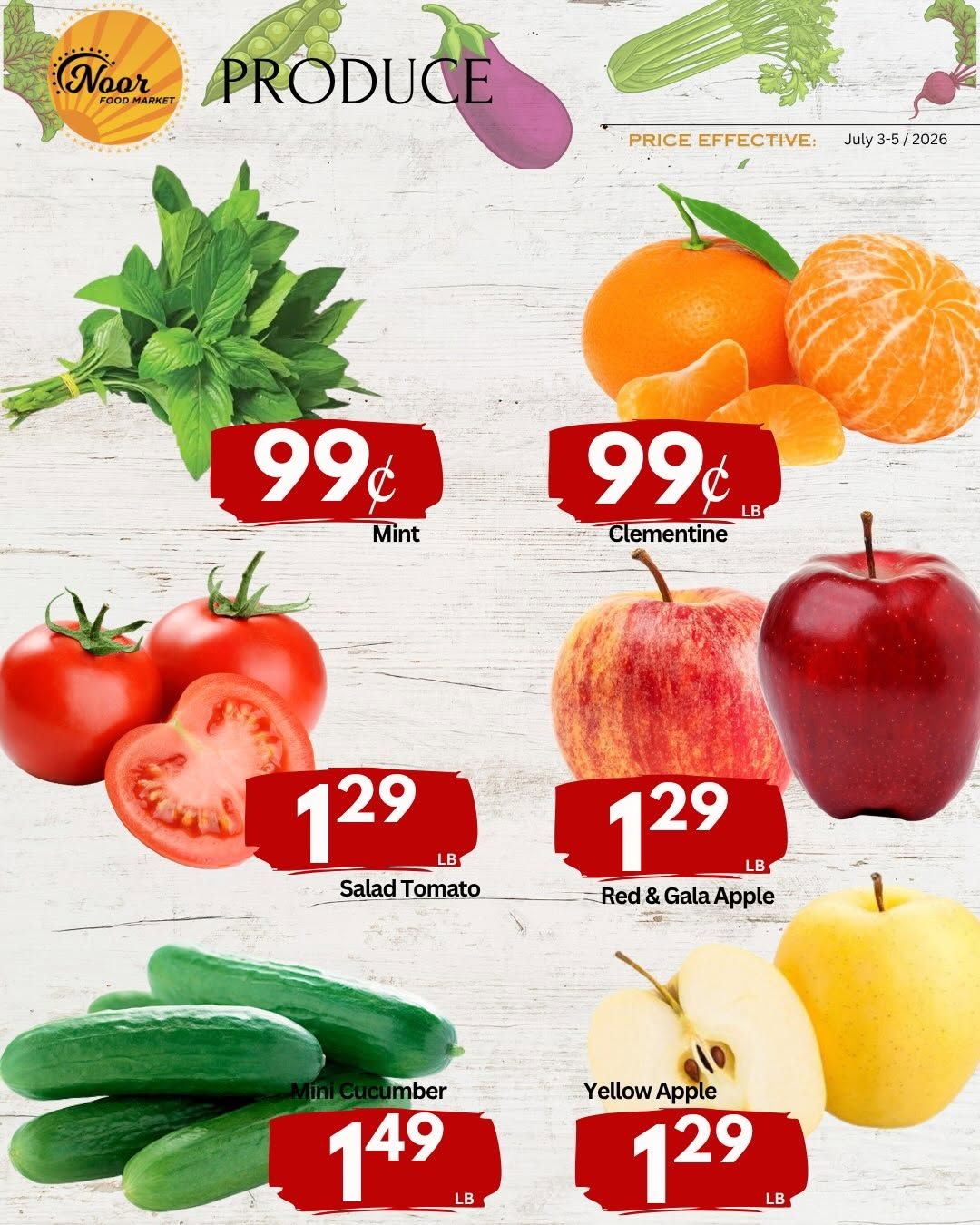 Noor Food Market Flyer July 3 to 9