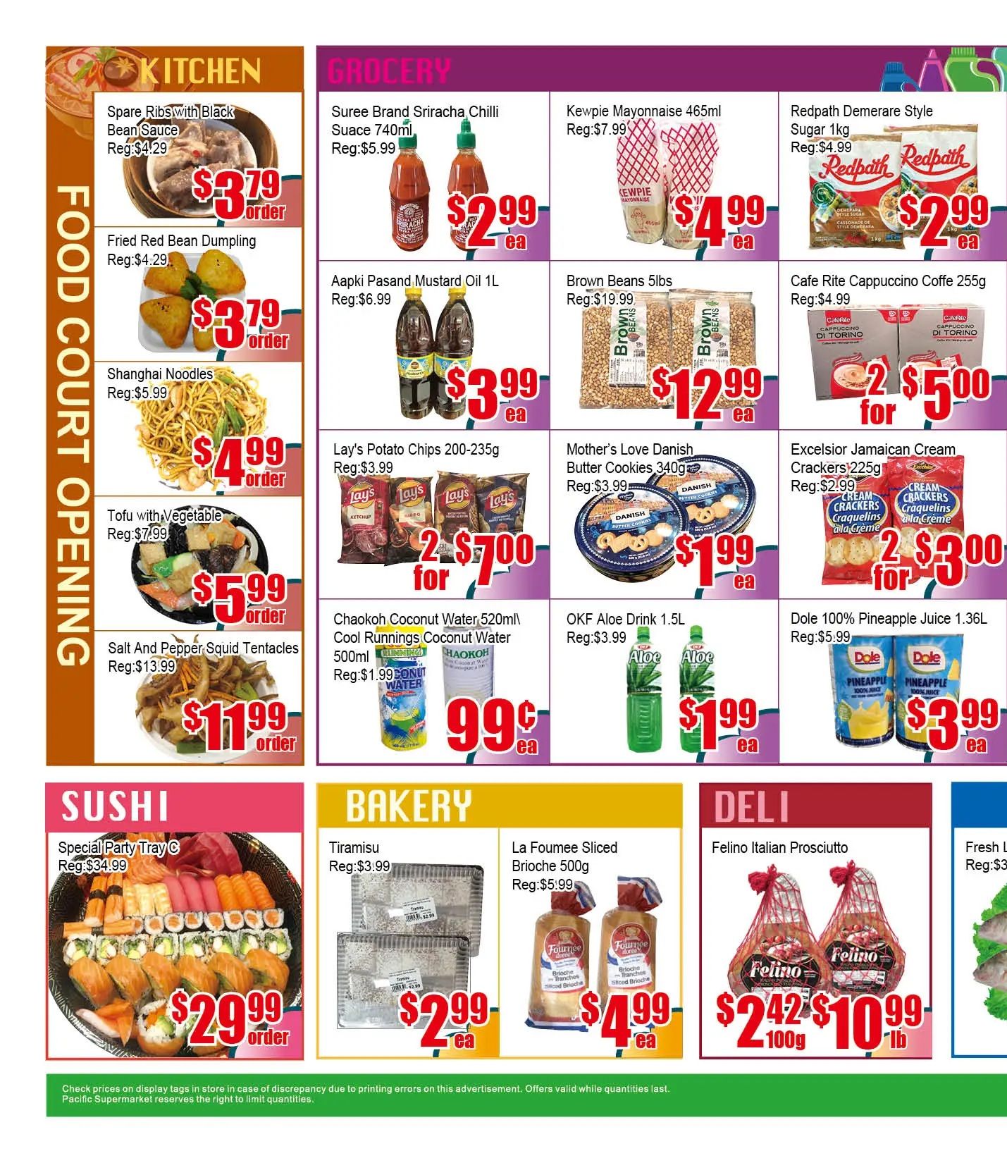Pacific Fresh Food Market (Pickering) Flyer July 3 to 9