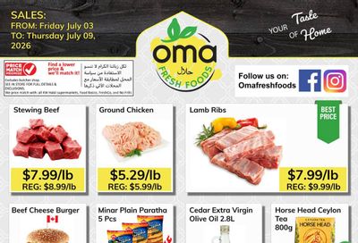 Oma Fresh Foods Flyer July 3 to 9