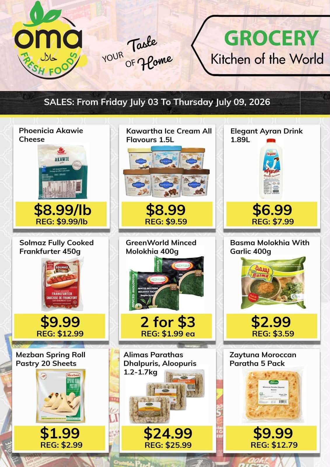 Oma Fresh Foods Flyer July 3 to 9