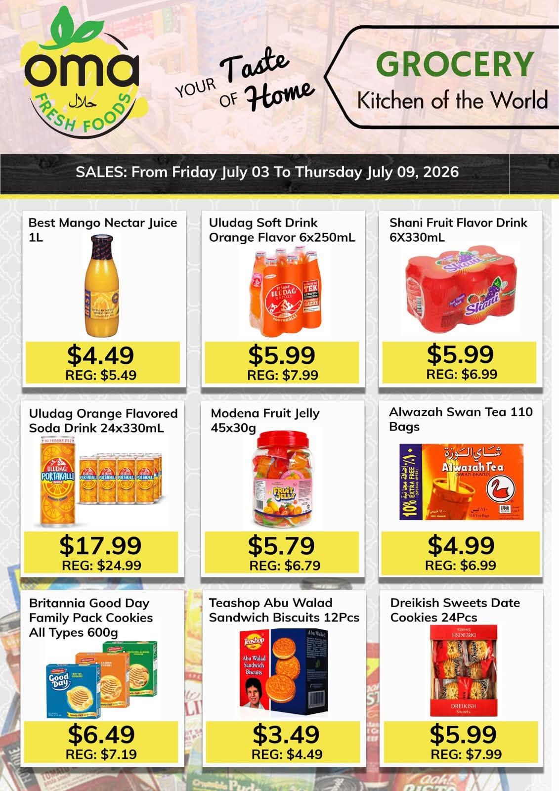 Oma Fresh Foods Flyer July 3 to 9