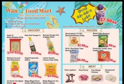 Wan 2 Food Mart Flyer July 3 to 9