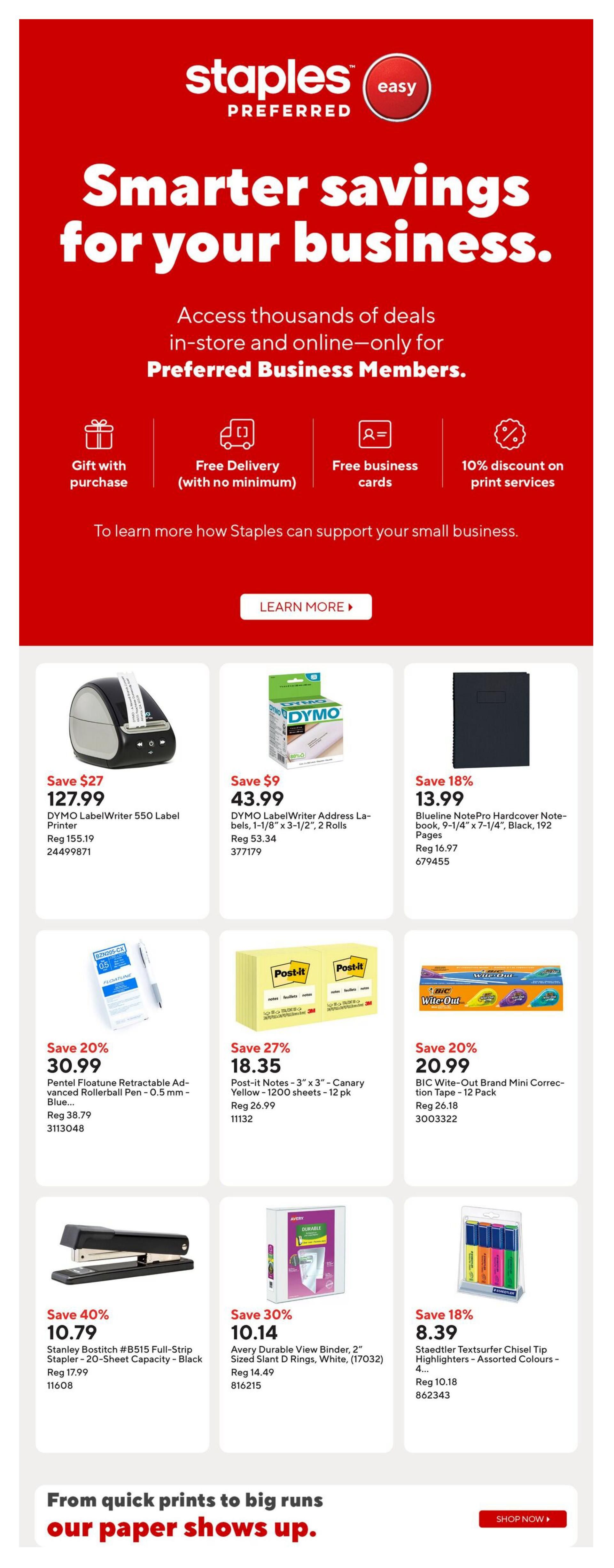 Staples Flyer July 3 to 9