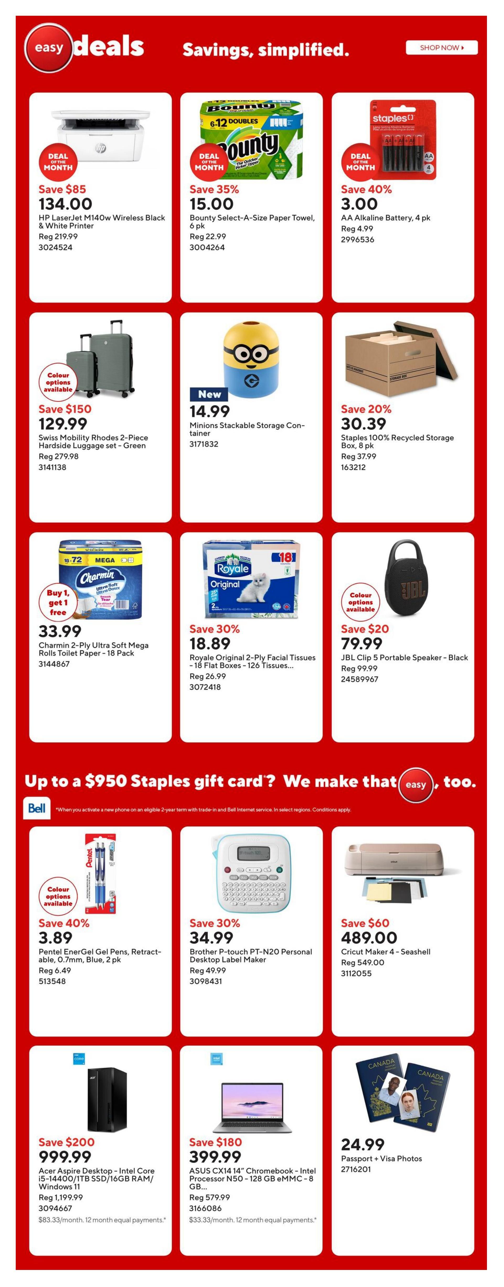 Staples Flyer July 3 to 9