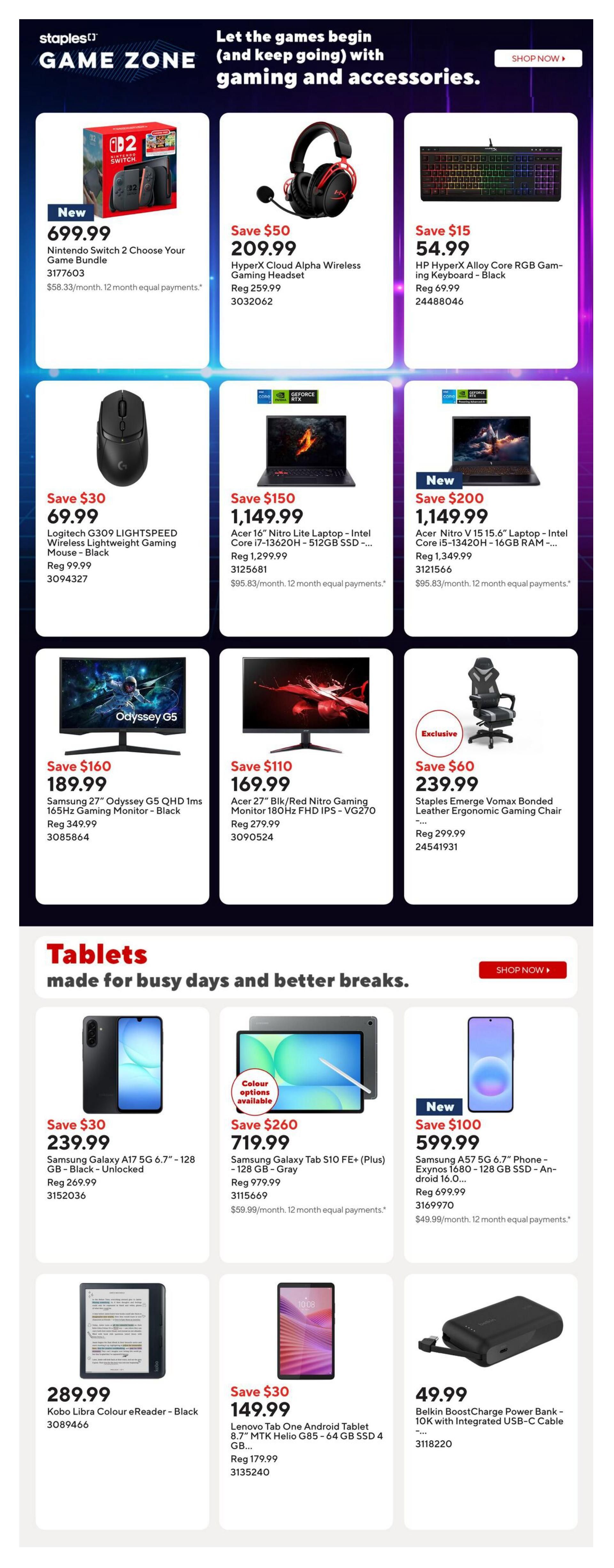 Staples Flyer July 3 to 9