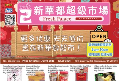 Fresh Palace Supermarket Flyer July 3 to 9