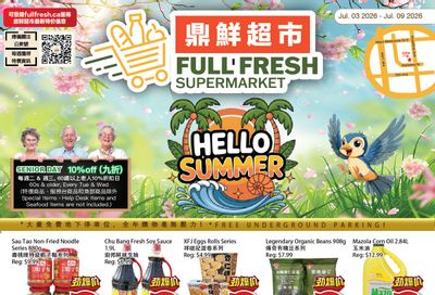 Full Fresh Supermarket Flyer July 3 to 9