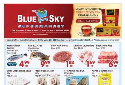 Blue Sky Supermarket (Pickering) Flyer July 3 to 9