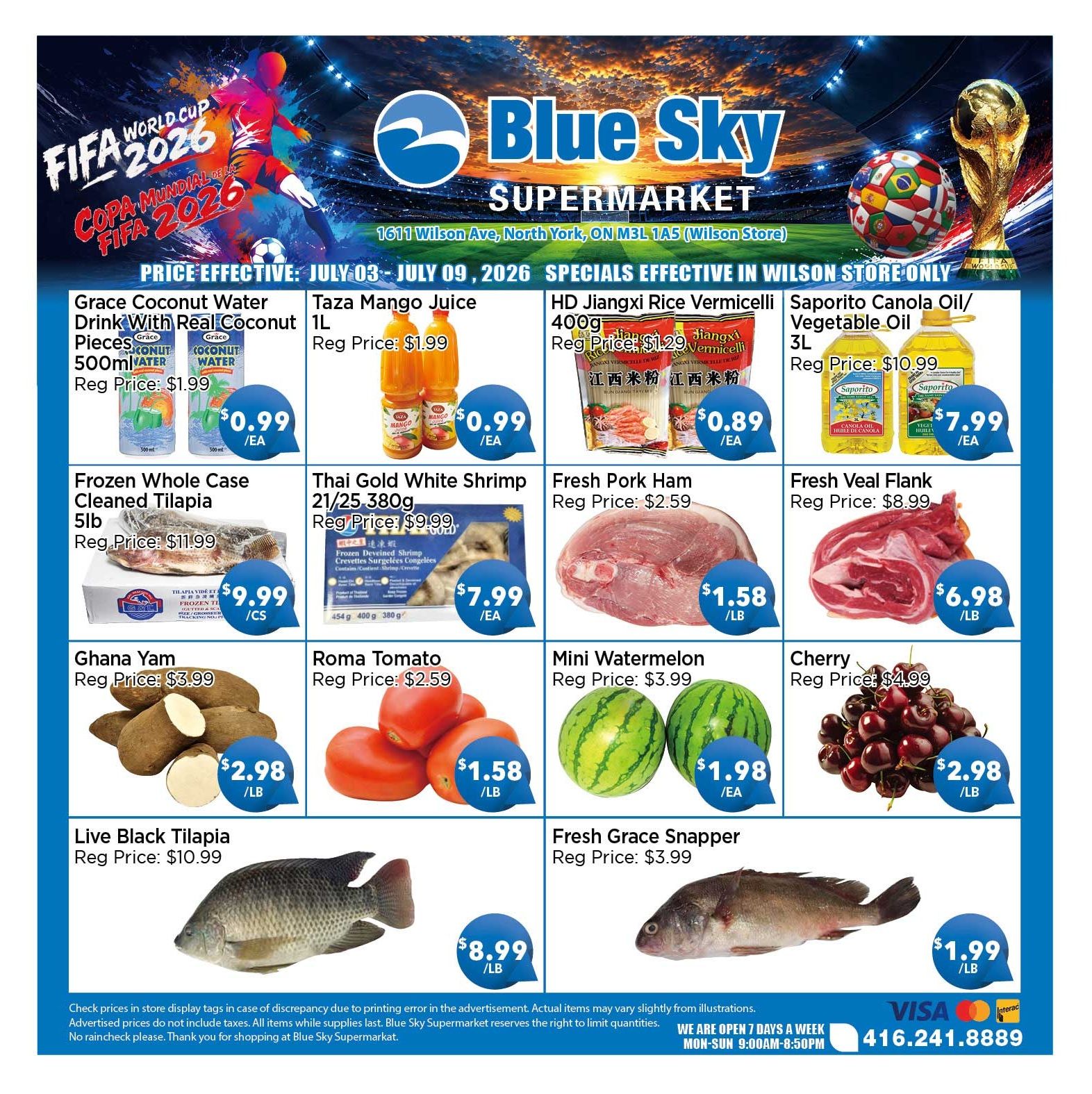 Blue Sky Supermarket (North York) Flyer July 3 to 9