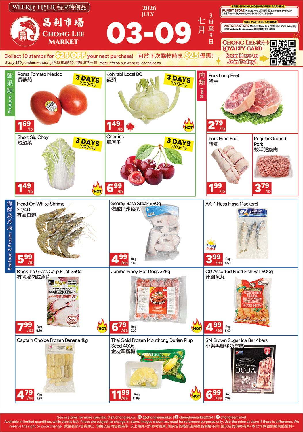 Chong Lee Market Flyer July 3 to 9
