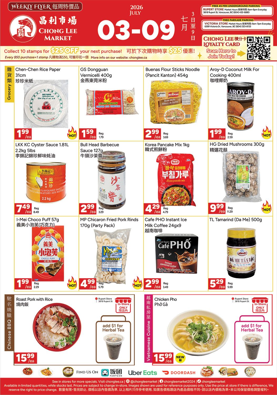 Chong Lee Market Flyer July 3 to 9