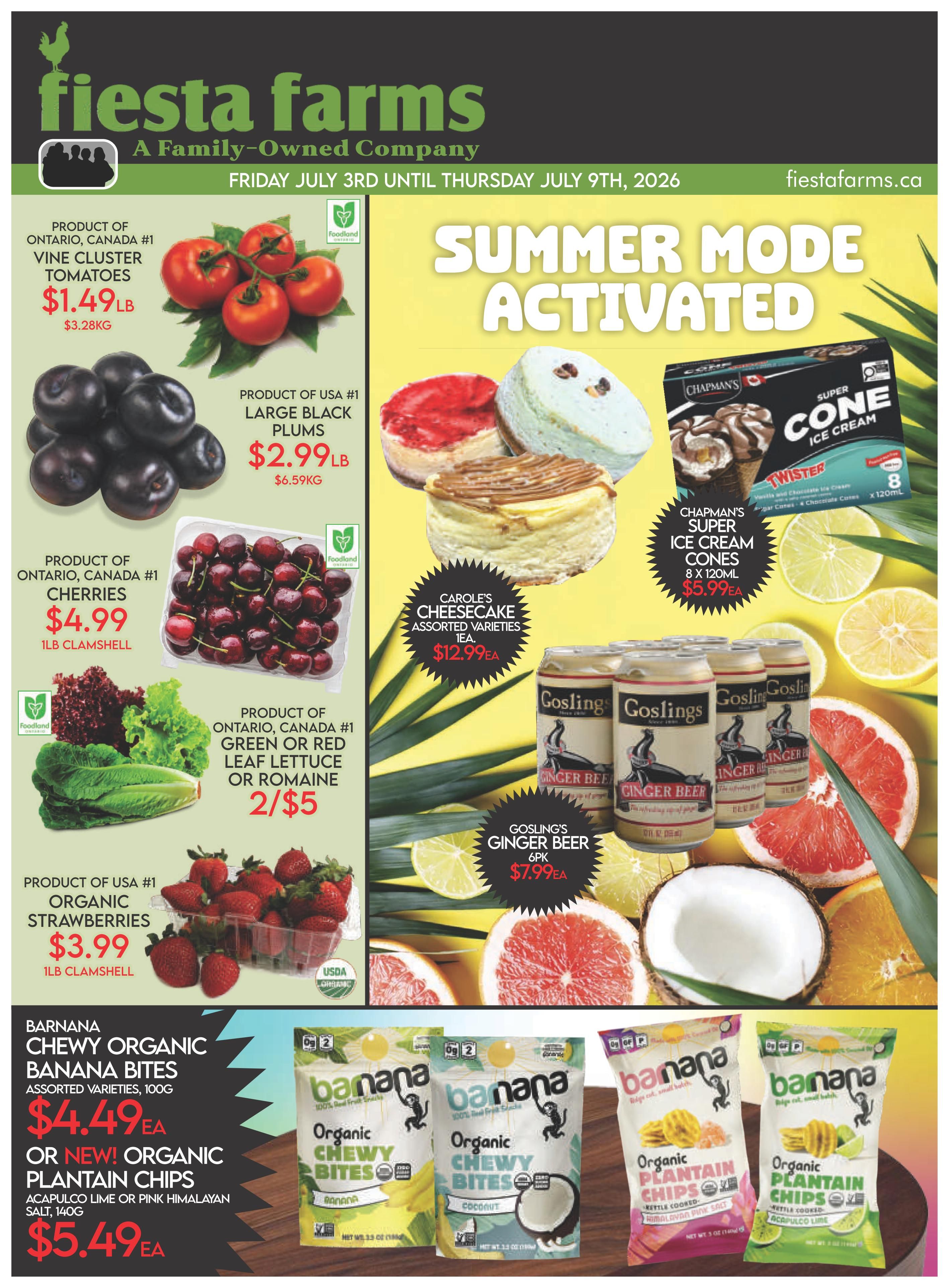 Fiesta Farms Flyer July 3 to 9
