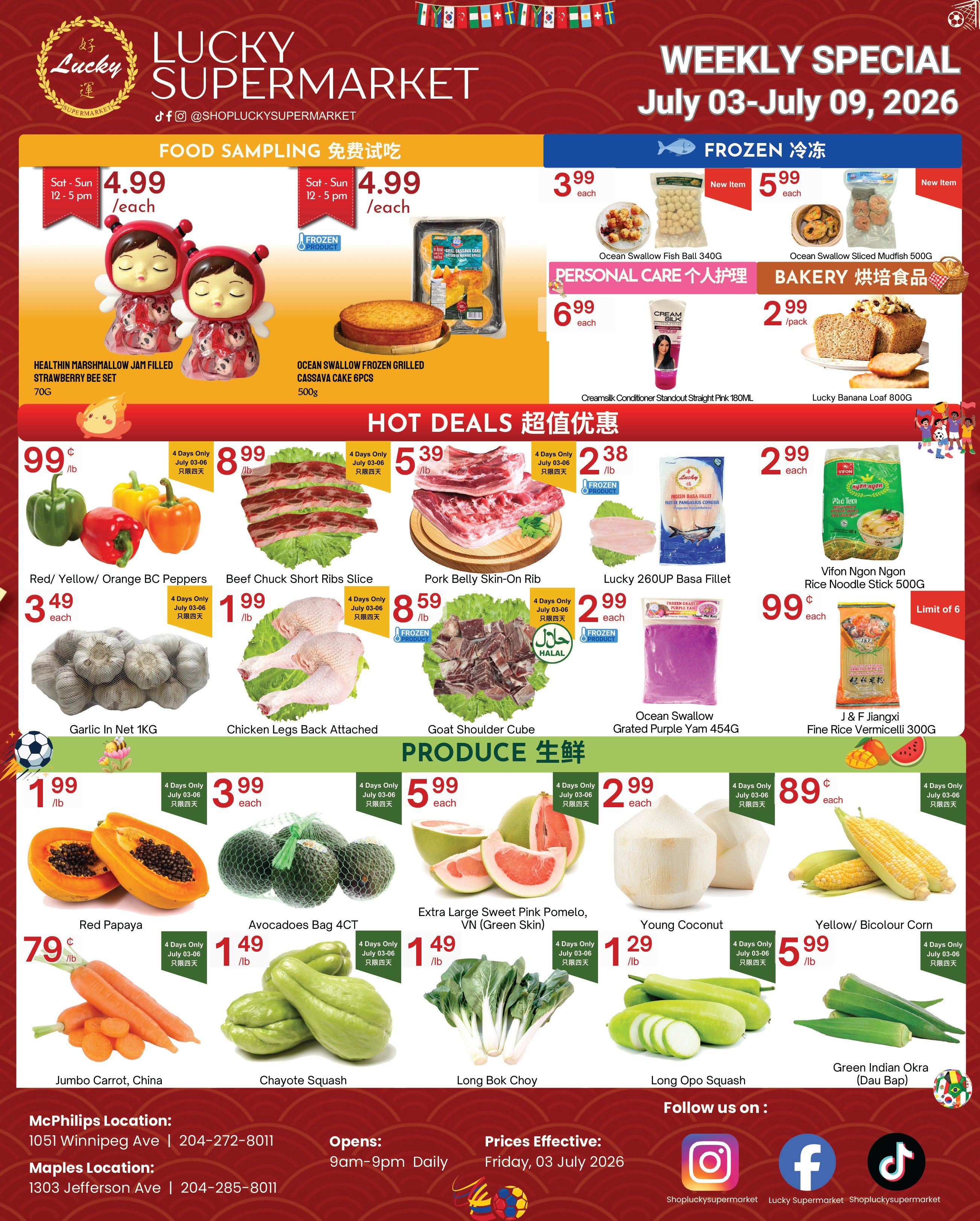 Lucky Supermarket (Winnipeg) Flyer July 3 to 9