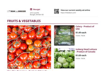 Mike Dean Local Grocer Flyer July 2 to 8