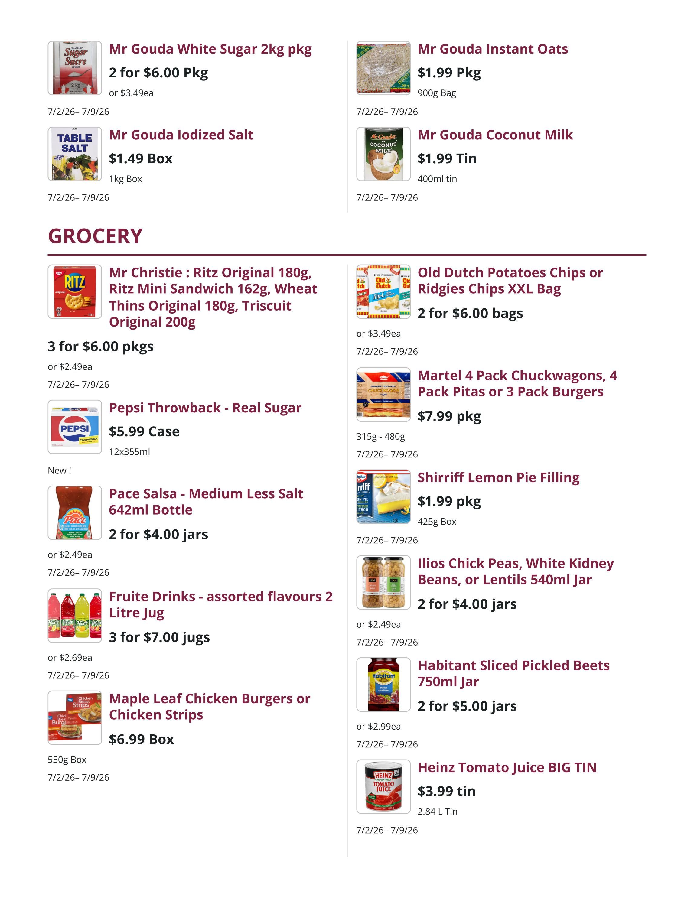 Mike Dean Local Grocer Flyer July 2 to 8