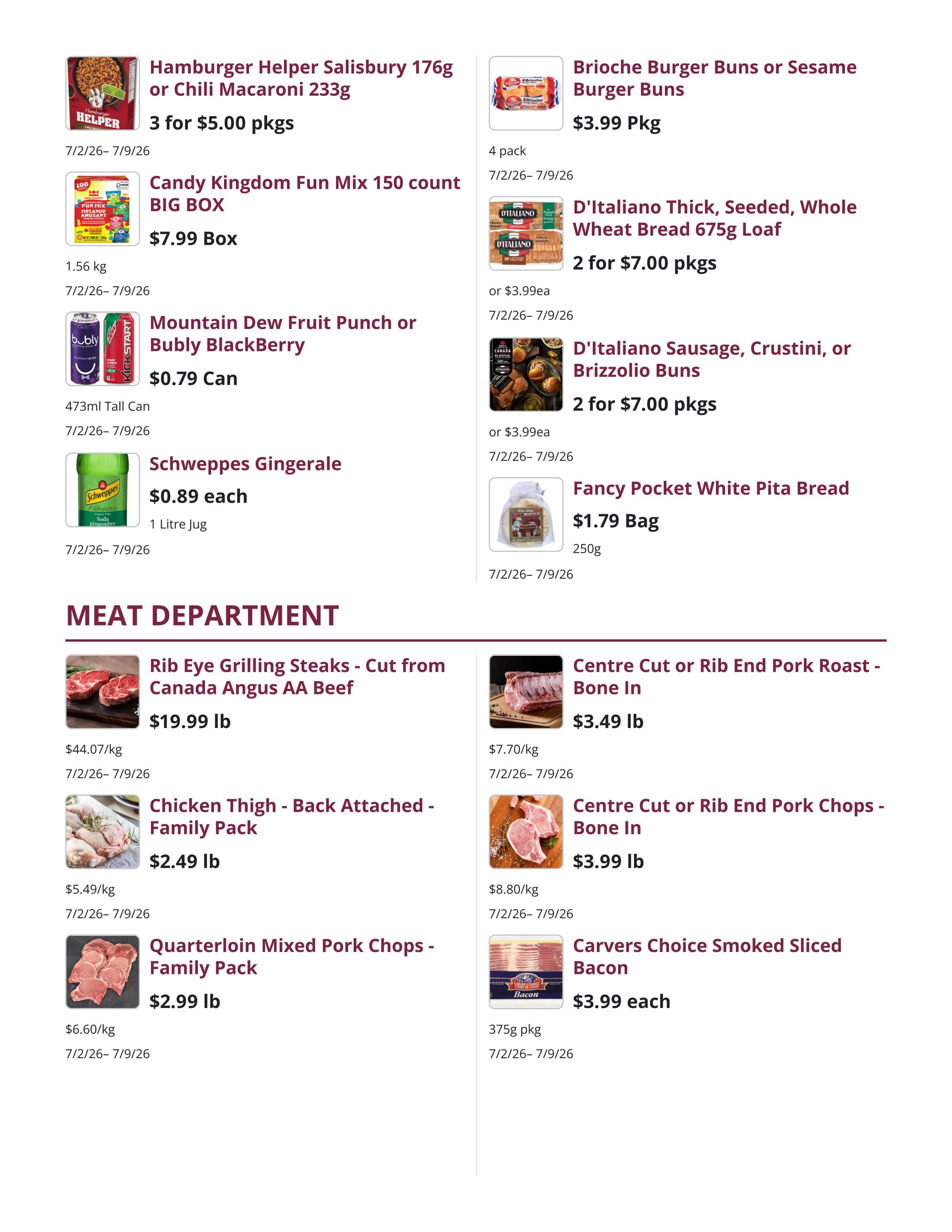 Mike Dean Local Grocer Flyer July 2 to 8