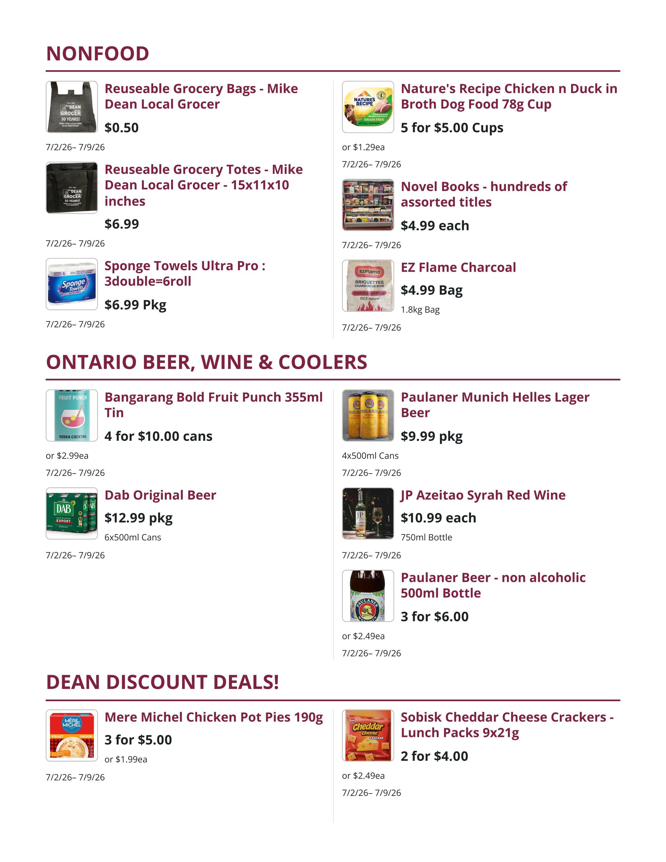 Mike Dean Local Grocer Flyer July 2 to 8