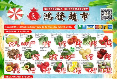Superking Supermarket (North York) Flyer July 3 to 9