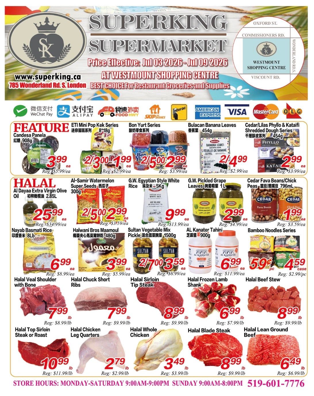 Superking Supermarket (London) Flyer July 3 to 9