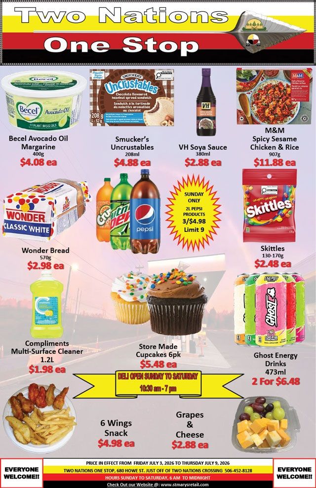 Two Nations One Stop Flyer July 3 to 9
