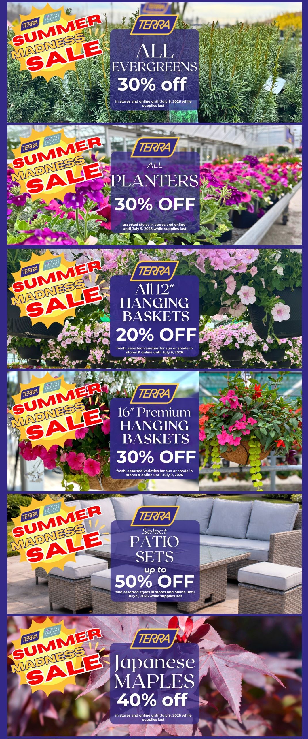 Terra Greenhouses Flyer July 3 to 9
